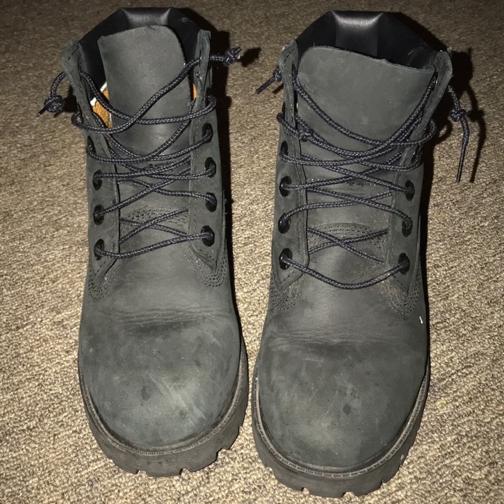 Used- Black Construction boots for kids